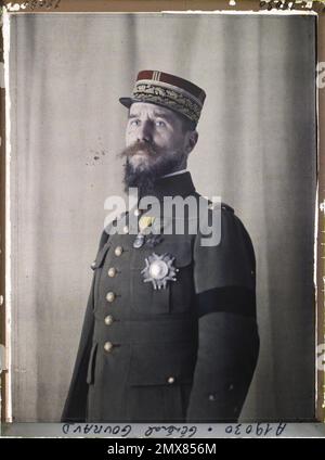Eigentum von Albert Kahn, Boulogne, Frankreich General Henri Gouraud Stockfoto