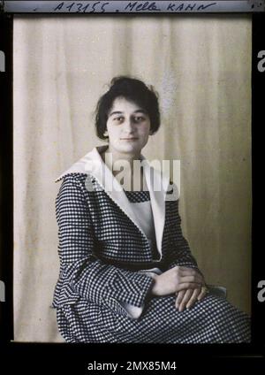 Eigentum von Albert Kahn, Boulogne, Frankreich Mademoiselle Germaine Kahn , Stockfoto