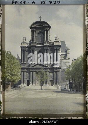 Paris (4. Arr.), Frankreich Kirche Saint-Gervais Stockfoto