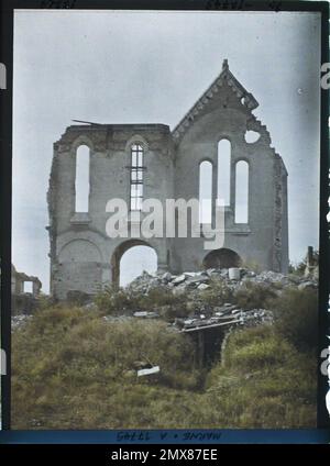 Pontfaverger, Marne, Champagne, Frankreich, Erster Weltkrieg, Wohnraum ...