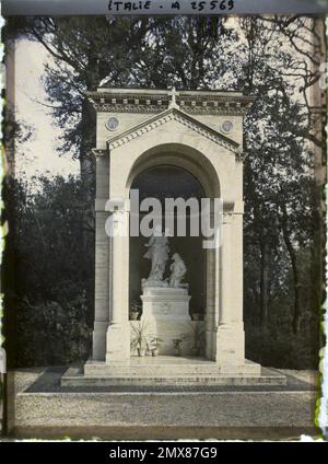 Rom, Italien Monument von Benoit XV in den Vatikanischen Gärten, 1921 Cap Martin, Italien, Cap Martin - Auguste Léon (Feb.-April) Stockfoto
