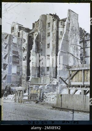 Paris (4. Arr.), Frankreich Demolitions Quai de l 'Hôtel de Ville for sanitation works Stockfoto