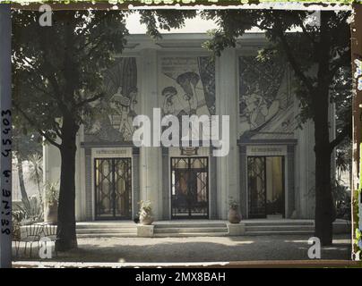 Paris (VIIIE arr.), Frankreich die Ausstellung der dekorativen Künste, Monaco Pavillon, auf der Cours-la-reine , 1925 - Internationale Ausstellung der modernen dekorativen und industriellen Kunst Paris Stockfoto