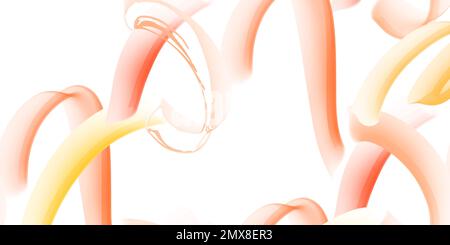 Trendy Satz von bunten handbemalten abstrakten Formen. Abstrakte nahtlose geometrische Textur für Tapeten, Webseiten, Oberflächenstrukturen, Textilien, Design Stock Vektor