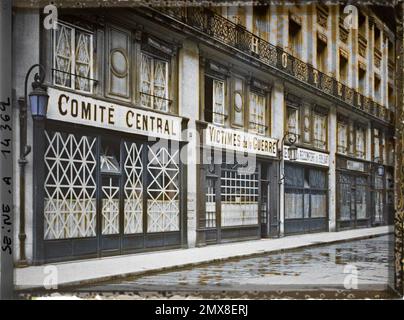 Paris (9. arr.), Zentralkomitee der Kriegsopfer in der Ier rue Edouard-VII Stockfoto