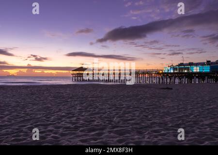 Sonnenaufgang am Strand Florida Stockfoto