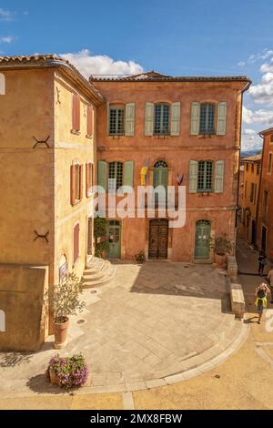 Frankreich, das Dorf Roussillon in Luberon - Vaucluse Stockfoto