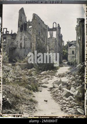 Reims , Marne , Champagne , Frankreich , 1919 - Reims - Auguste Léon - (September) Stockfoto