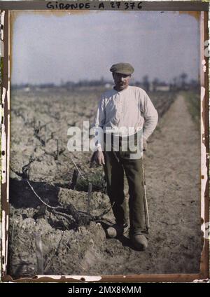 Blanquefort, Frankreich , 1920-1921 - Charente, Gironde, Basse - Pyrénées, Hautes Pyrénées - Fernand Cuville Stockfoto