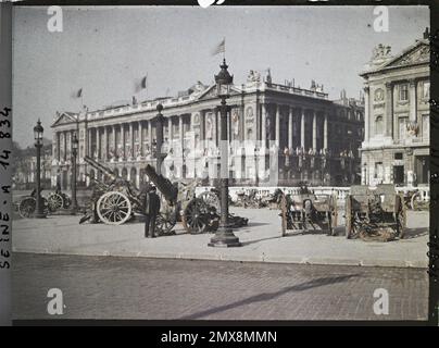 Paris (8. Arr.), französische Kanonen, die auf die Deutschen gebracht