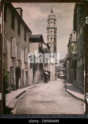 Bagnères-de-Bigorre, Lesponne Valley, Hautes-Pyrénées, Frankreich , 1920-1921 - Charente, Gironde, Basse-Pyrénées, Hautes Pyrénées - Fernand Cuville Stockfoto