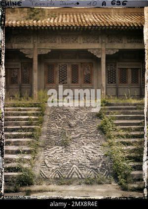 Peking, China Xihuangsi ('westgelber Tempel'), Westachse , 1912 - China - Stéphane Passet Stockfoto