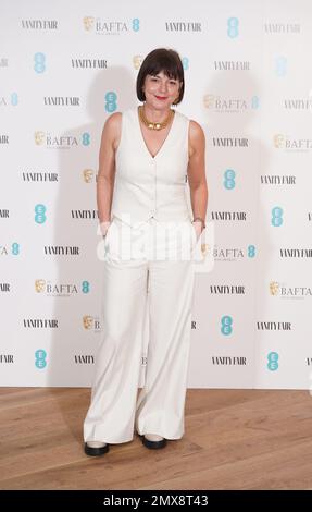 Jane Millichip kommt zur Vanity Fair EE Rising Star Party im Art'otel London Battersea Power Station in London. Foto: Donnerstag, 2. Februar 2023. Stockfoto