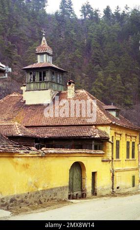 Großes sächsisches Haus in Sibiu County, Rumänien, ca. 2000 Stockfoto