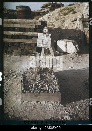 The Fort de Vaux, Frankreich , 1919 - Meuse - Georges Chevalier und Fernand Cuville - (10.-12. September) Stockfoto