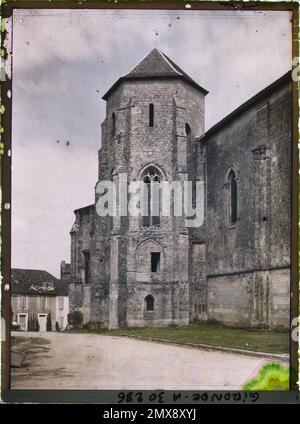 Saint-Macaire, Frankreich , 1920-1921 - Charente, Gironde, Basse - Pyrénées, Hautes Pyrénées - Fernand Cuville Stockfoto