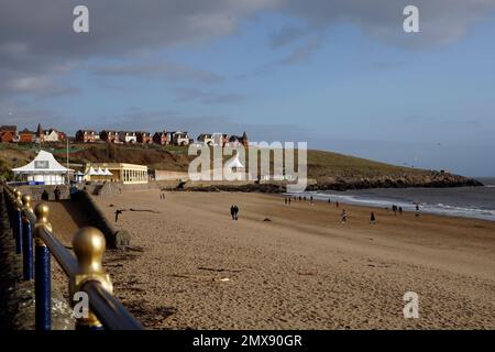 Whitmore Bay, Barry Island. Januar 2023. Im Winter Stockfoto