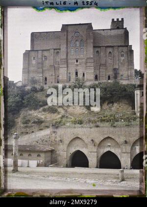 Siena, Italien Basilika San Domenico und Fontebranda , 1913 - Balkan, Italien - Jean Brunhes und Auguste Léon - (September - Oktober 23) Stockfoto