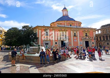 Valencia ist die Hauptstadt der autonomen Gemeinschaft Valencia und die dritthäufigste Gemeinde Spaniens Stockfoto