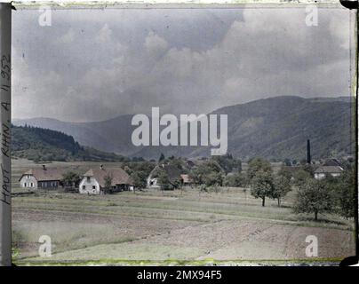 Kirchberg, Haut-Rhin, Elsass, Frankreich Vallée de la Doller, Ballon d'Alsace , 1917 - Elsass - Paul Castelnau (fotografischer Teil der Armeen) - (Juni) Stockfoto