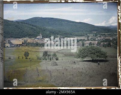 Elsass-Ballon, Doller-Tal, Haut-Rhin, Elsass, Frankreich im Doller-Tal gesehen [Defensivanlagen] , 1917 - Elsass - Paul Castelnau (fotografischer Teil der Armeen) - (Juni) Stockfoto