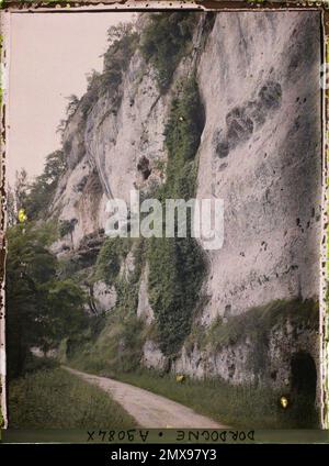 Laugerie-Basse, Tayac, Dordogne , 1916 - Französische Provinzen - Jean Brunhes, Auguste Léon und Georges Chevalier - (April - Juli) Stockfoto