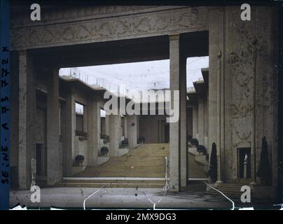 Paris (8. Arr.), Frankreich die Ausstellung der dekorativen Künste, monumentale Treppe des Grand Palais , 1925 - Internationale Ausstellung der modernen dekorativen und industriellen Kunst Paris Stockfoto