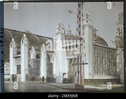 Paris (VIIIE arr.), Frankreich die Ausstellung der dekorativen Künste, Tor der Ehre, zwischen Grand und Petit Palais , 1925 - Internationale Ausstellung der modernen dekorativen und industriellen Kunst Paris Stockfoto