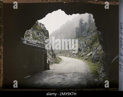 La Gorge, Skin-rhin, Elsass, Frankreich , 1919 - Elsace - Fernand Cuville - (Herbst) Stockfoto