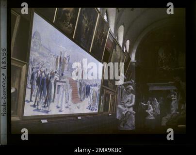 Toulouse, Frankreich The Table das Fest der Föderation im Champ de Mars im Musée des Augustins , 1916 - Französische Provinzen - Jean Brunhes, Auguste Léon und Georges Chevalier - (April - Juli) Stockfoto