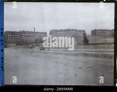 Paris (15. Arr.), Frankreich Abriss der alten Befestigungsanlagen am Porte de Versailles, Boulevard Victor und Boulevard Lefebvre, Stockfoto