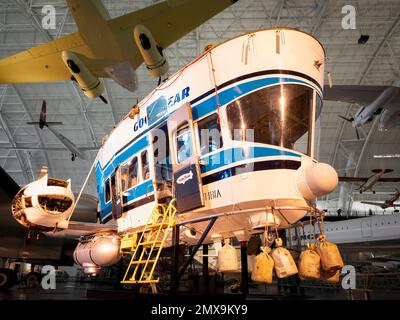 Goodyear Airship Control Car C-49 im Steven F. Udvar-Hazy Center des Smithsonian National Air and Space Museum, Chantilly, Virginia, USA Stockfoto