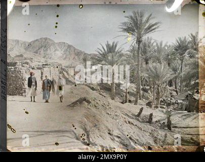 (Französisch - Aqaba , Arabie ( actuelle Jordanie ) Une rue). Stockfoto