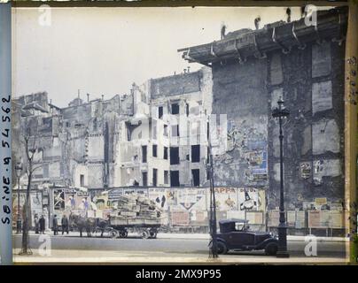 Paris (4. Arr.), France Demolitions rue Beaubourg, Stockfoto