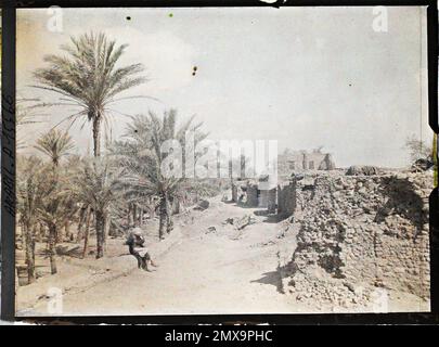 (Französisch - Aqaba , Arabie ( actuelle Jordanie ) Une rue). Stockfoto