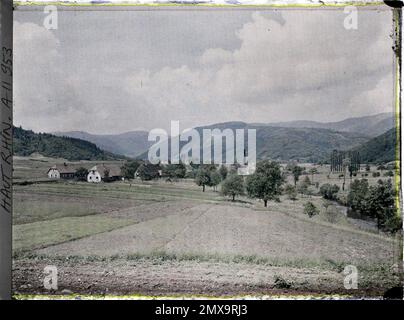 Kirchberg, Haut-Rhin, Elsass, Frankreich Vallée de la Doller, Ballon d'Alsace , 1917 - Elsass - Paul Castelnau (fotografischer Teil der Armeen) - (Juni) Stockfoto