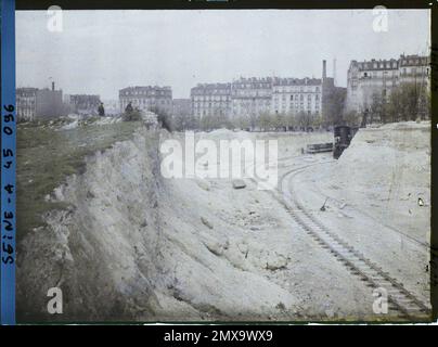 Paris (15. Arr.), Frankreich der Standort der alten Befestigungsanlagen an der Porte de Versailles, Boulevard Victor, Stockfoto