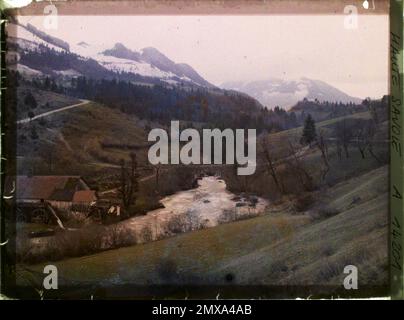 Thonon Region, Frankreich , 1917-1918 - Rhône - Alpes - Léon Busy - (Juni 1917 - Mai) Stockfoto