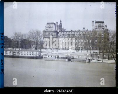 Paris (4. Arr.), Frankreich das Rathaus des Quai aux Fleurs, Stockfoto