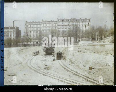 Paris (15. Arr.), Frankreich der Standort der alten Befestigungsanlagen an der Porte de Versailles, Boulevard Levebvre, Stockfoto