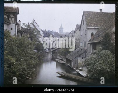 Colmar, Haut-Rhin, Elsass, Frankreich , 1919 - Elsace - Fernand Cuville - (Herbst) Stockfoto