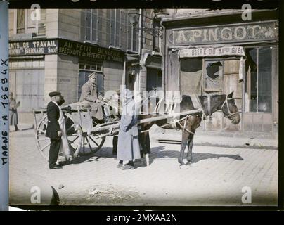 Reims, Marne, Champagner, Russisches Frankreich mit Vorräten, 1917 - Marne - Fernand Cuville (Fotoabteilung der Armeen) Stockfoto