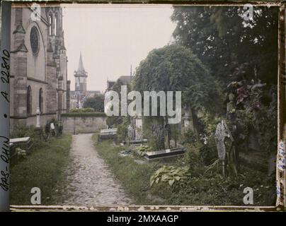 Obernai, Frankreich , 1920 - Elsass - Auguste Léon (Juli) Stockfoto