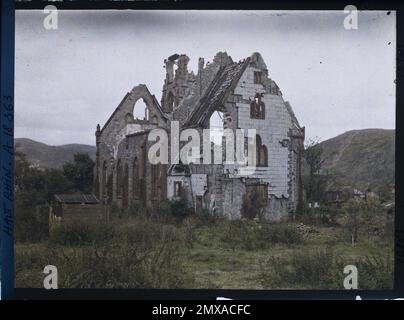 Metzeral, Skin-rhin, Asseas, frances , 1919 - Elsace - Fernand Cuville - (Herbst) Stockfoto