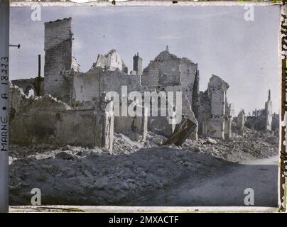 Reims , Marne , Champagne , Frankreich , 1919 - Reims - Auguste Léon - (September) Stockfoto