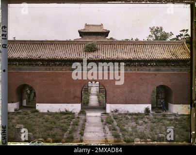 Changping, China Ming Shisanling ("Dreizehn Ming-Gräber") , 1913 - China - Stéphane Passet Stockfoto