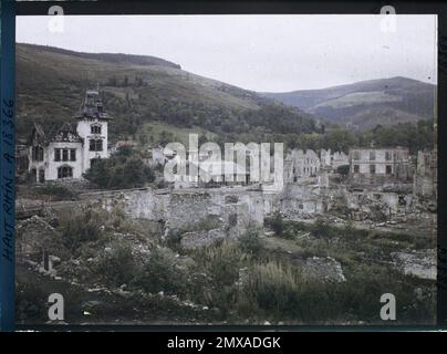 Metzeral, Skin-rhin, Asseas, frances , 1919 - Elsace - Fernand Cuville - (Herbst) Stockfoto