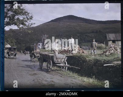 Metzeral, Skin-rhin, Asseas, frances , 1919 - Elsace - Fernand Cuville - (Herbst) Stockfoto