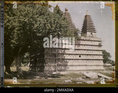 Peking, China Zhengjuesi ("Monastery of the Perfect Awakening"), auch Wutasi ("Kloster der fünf Pagoden") genannt, 1912 - China - Stéphane Passet Stockfoto