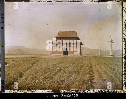 Changping, China Ming Shisanling ("Dreizehn Ming-Gräber") , 1912 - China - Stéphane Passet Stockfoto